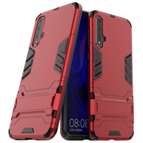 Coque en TPU garde cool avec béquille rouge pour votre Huawei Nova 5/Nova 5 Pro