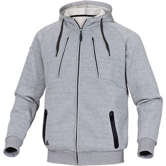 Veste sweat molleton gris clair TS - DELTA PLUS - ANZIOGRPT - 1