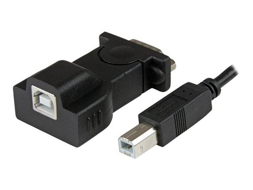 Startech.Com Adaptateur Usb Vers 1 Port Série Db9 Rs232 Avec Câble Usb Détachable A Vers B De 1,8M - Convertisseur Usb Vers Rs232 - Adaptateur Série - Usb 2.0 - Gris