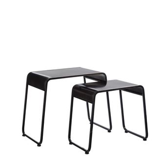 13 Sur Tables Gigognes Metal Noir Block Achat Prix Fnac