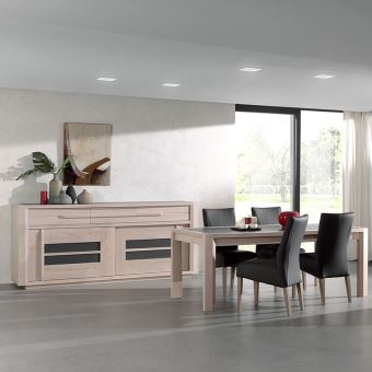 4250 31 Sur Salle A Manger Moderne Couleur Bois Et Gris Cassandre