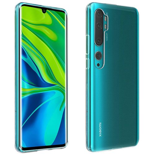 Avizar Coque pour Xiaomi Mi Note 10 / 10 Pro Protection Silicone Souple Ultra-Fin Transparent