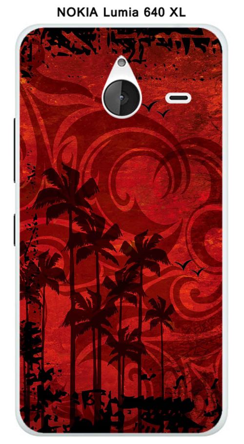 Coque Nokia Lumia 640 XL design palmier