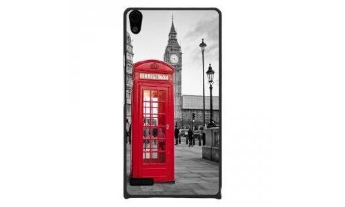 Coque rigide pour Huawei Ascend P6 avec impression Motifs cabine téléphonique UK rouge
