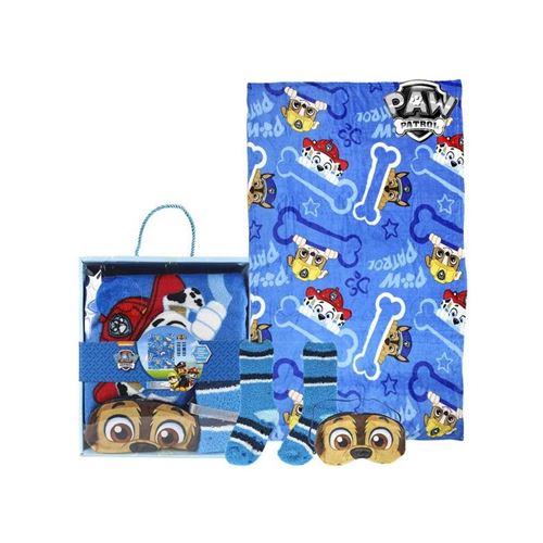 Couverture, Chaussettes et Masque The Paw Patrol 73375 (3 Pcs) Bleu