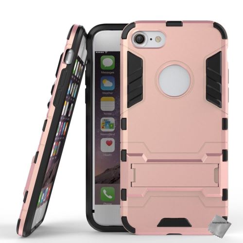 Coque rigide anti choc pour Apple iPhone SE (2020) avec film ecran - ROSE