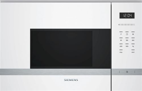 Siemens iQ500 BF555LMW0 - Four micro-ondes monofonction - intégrable - 25 litres - 900 Watt - blanc