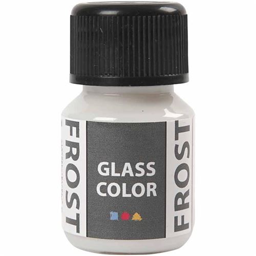 Creotime peinture pour verre et porcelaine Glass Color 30 ml blanc givré