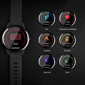 Montre Connectée ECG Homme Femme – Audar E1 – Cardiofréquencemètre