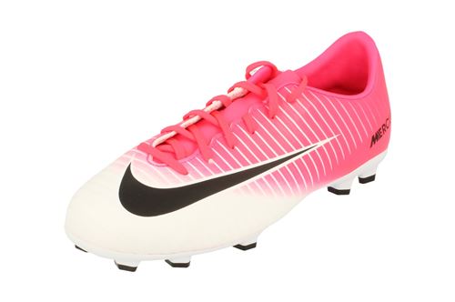 Nike Jr Mercurial Victory VI FG Junior Football Boots 831945 Soccer Cleats (Uk 4 us 4 1/2Y Eu 36 1/2, racer pink black white 601)