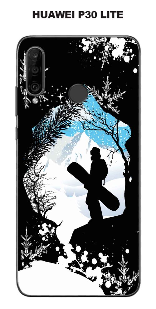 Coque Huawei P30 Lite design surf-neige1
