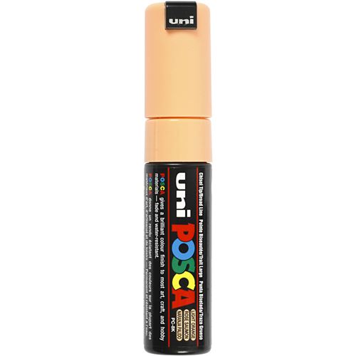 UNI-BALL Marqueur Pte large biseaut&eacute;e POSCA PC8K 8mm Rose Saumon