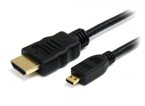 15% sur Câble HDMI Type D - Micro HDMI vers HDMI - Version 1.4 - 1080p avec  Ethernet et 3D - Connecteurs plaqués or - Pour tablette graphique,  téléphone portable ou appareil