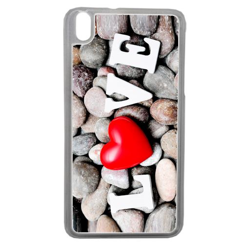 Coque Love Galet Compatible Htc Desire 816 Transparent