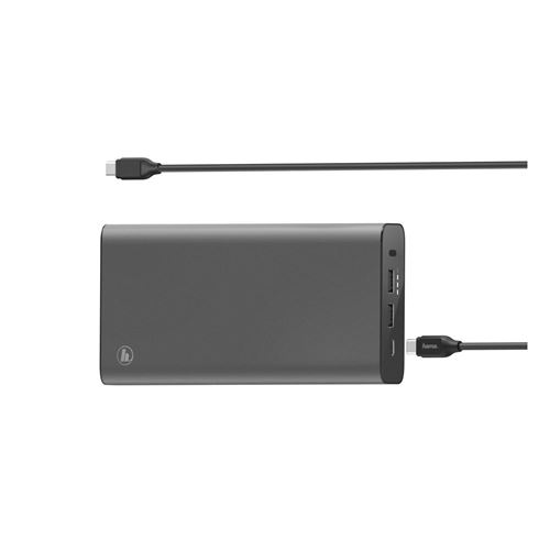 Hama 00200012 banque d alimentation électrique Lithium-Ion (Li-Ion) 26800 mAh Anthracite