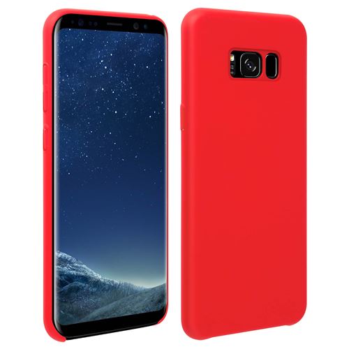 Coque Samsung Galaxy S8 Plus Silicone Semi-rigide Mat Finition Soft Touch Rouge