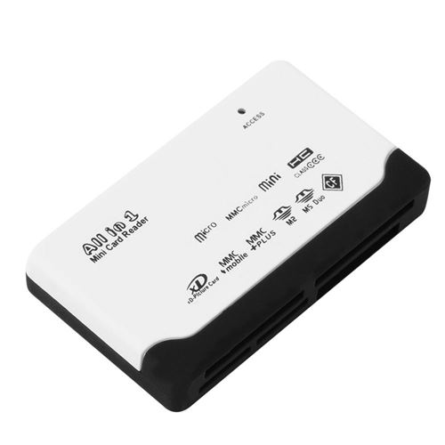 Lecteur USB multi carte :SD SDHC TF M2 MMC MS - Gris - Straße Tech ® -  Lecteur de carte - Achat & prix