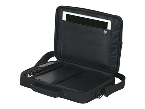 Dicota Multi 17.3 Sac Messenger Noir - Sacoches d'ordinateurs portables (Sac Messenger, 43,9 cm (17.3), Sangle épaule, 910 g, Noir)