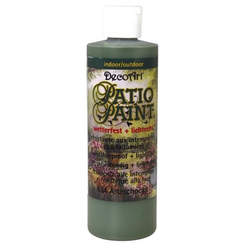 Peinture pour l'extérieur patio paint vert artichaut 236 ml - decoart