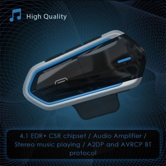 13€07 sur Bluetooth Casque de Moto Casque D'Écoute Bluetooth Mains Libres  Radio Fm Musique Lyej420 - Ecouteurs - Achat & prix