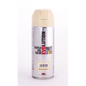 Peinture spray acrylic brillant 400ml ivoire clair ral 1015 - pinty plus -  Peinture - Achat & prix | fnac