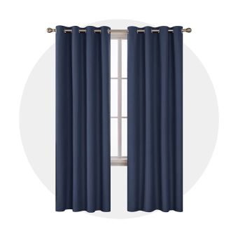 deconovo lot de 2 rideaux thermiques occultant microfibre