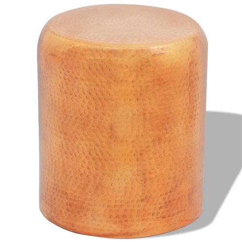 Tabouret en aluminium martelé Couleur laiton/cuivre