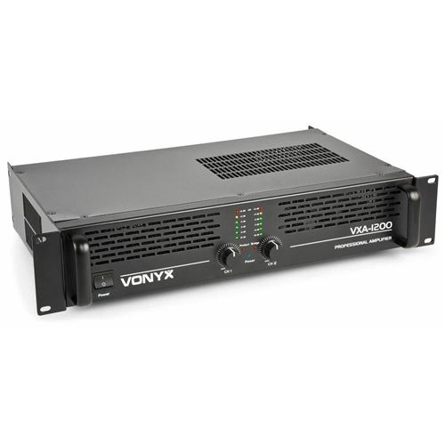 Vonyx VXA-1200 Amplificateur Professionnel, 2x 600 Watts, Connexion en Pont État correct -  reconditionné disponible sur Fnac