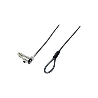 Antivol Pour PC Portable Dell - Câble Acier 2m Avec Serrure à Clé Pour Encoche Wedge