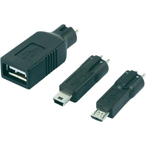 Lot dadaptateurs USB pour les chargeurs Voltcraft