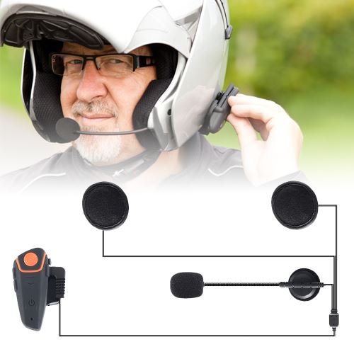 Bluetooth Intercom Moto Sans Fil Casque Interphone Systeme De Communication Mains Libres Musique Ac1607 Kit Pieton Mains Libres Achat Prix Fnac