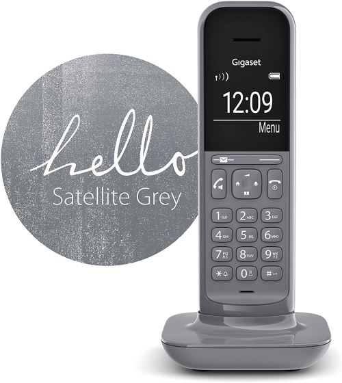 Gigaset CL390 Téléphone Analog/dect Gris CL390 Dark Grey DECT, Téléphone Analog/dect, Combiné sans Fil, Haut-Parleur, 150 entrées, Gris