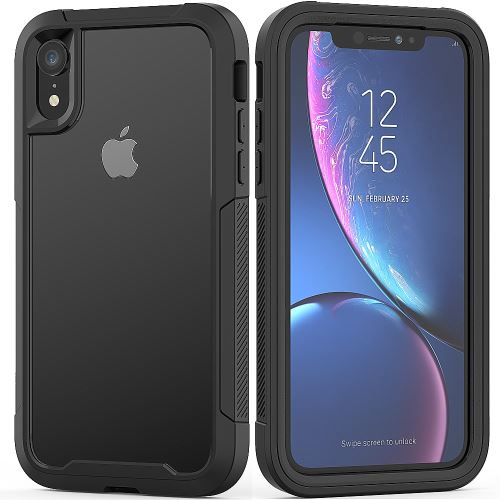 Coque en TPU couleur vive claire noir pour votre Apple iPhone XR 6.1 pouces