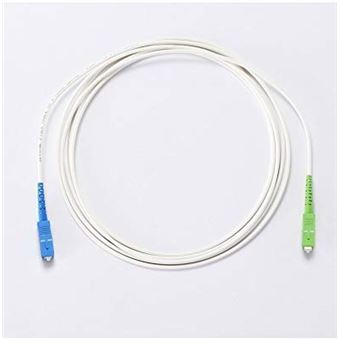 Câble Fibre optique D2 Diffusion 3 m pour Box Free Blanc, Vert et Bleu