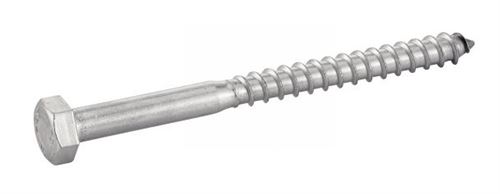 Acton - tirefond &aacute; bois t&ecirc;te hexagonale qualit&eacute; inox