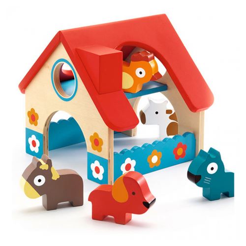 Mini farm en bois et ses accessoires