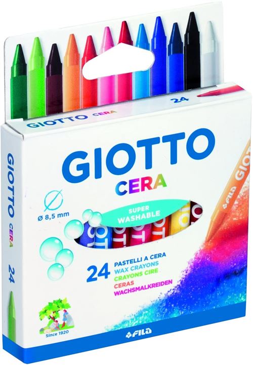 24 crayons cire GIOTTO