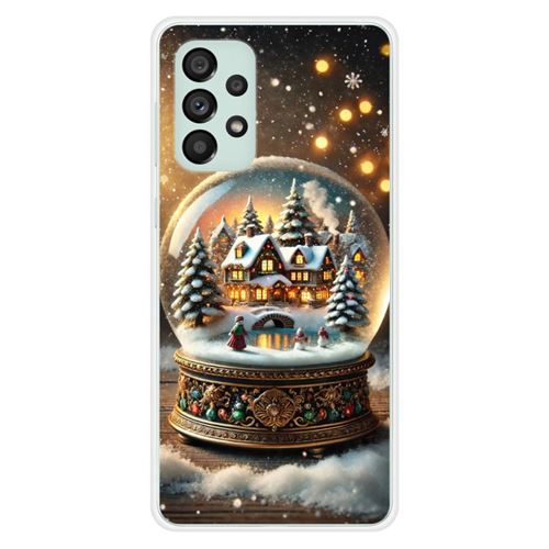 Coque en silicone imprimée compatible Samsung Galaxy A73 5G NO Globe Féérique