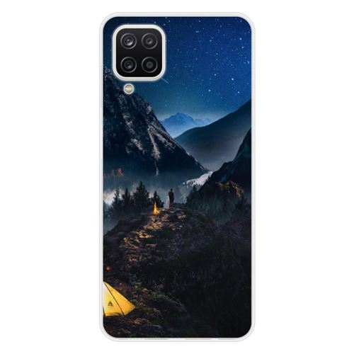 Coque en silicone imprimée compatible Samsung Galaxy M22 Galaxy M32 Seul en Montagne