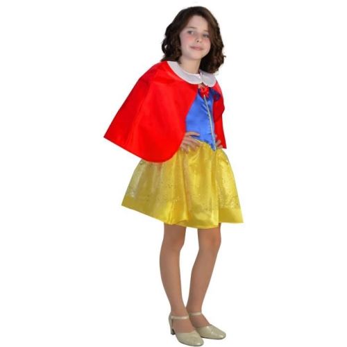 Cape robe blanche neige - 5 10 ans cesar f575-001