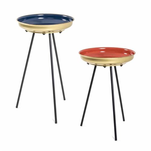 Paris Prix - Lot De 2 Tables D'appoint alice 66cm Multicolore