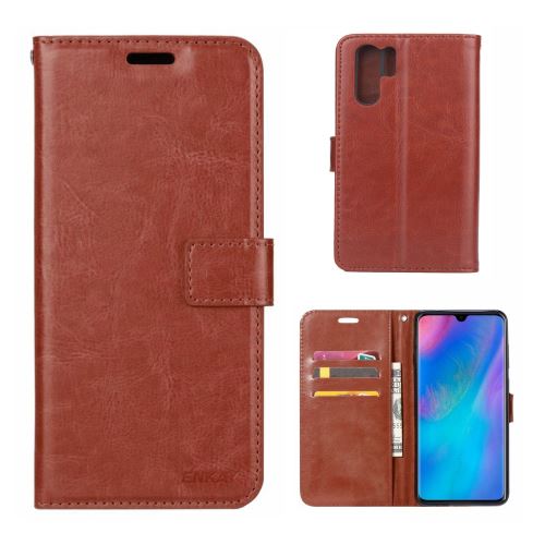 Etui en PU couleur marron pour votre Huawei P30 Pro