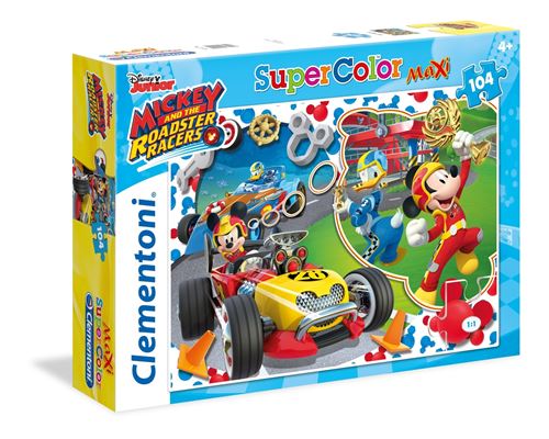 Clementoni puzzle Mickey Mouse Racers 104 pièces