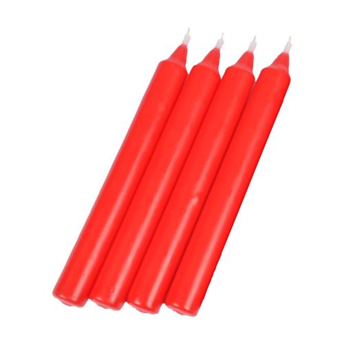 Paris Prix Rouge Lot De 4 Bougies Chandelier "Essentiel" 19Cm - Image 1