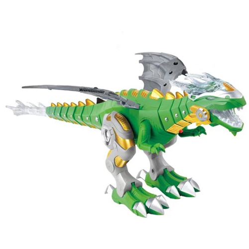 Marcher Dragon Jouet Feu Respiration Pulvérisation D'Eau Dinosaur Cadeau de Noël Vert WEN271