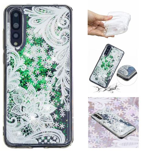 Coque en TPU sables mouvants pattern dentelle motif de fleurs pour votre Huawei P20 Pro