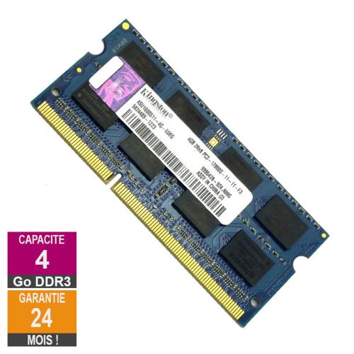 Barrette Mémoire 4Go Ram Ddr3 Kingston Asu1600S11-4G-Edeg So-Dimm Pc3-12800 1600Mhz 2Rx8