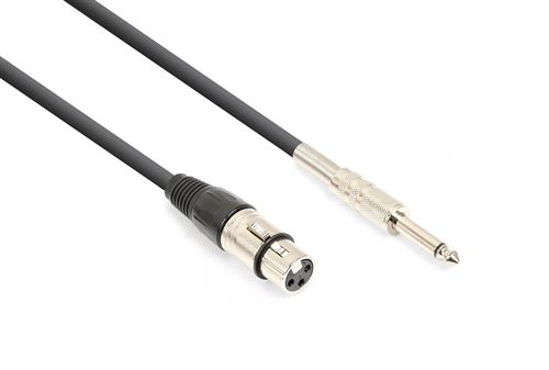 Vonyx Câble audio cordon xlr femelle / jack 6,35 mono - 3m