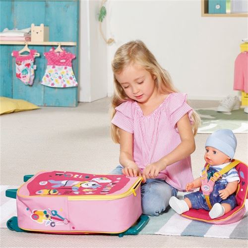 Zapf Creation 828441 - BABY Born Holiday Trolley avec siège de poupée