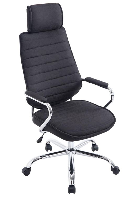 CLP Fauteuil de bureau Rako tissu  Noir